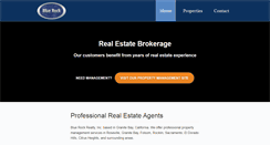 Desktop Screenshot of bluerockrealty.com